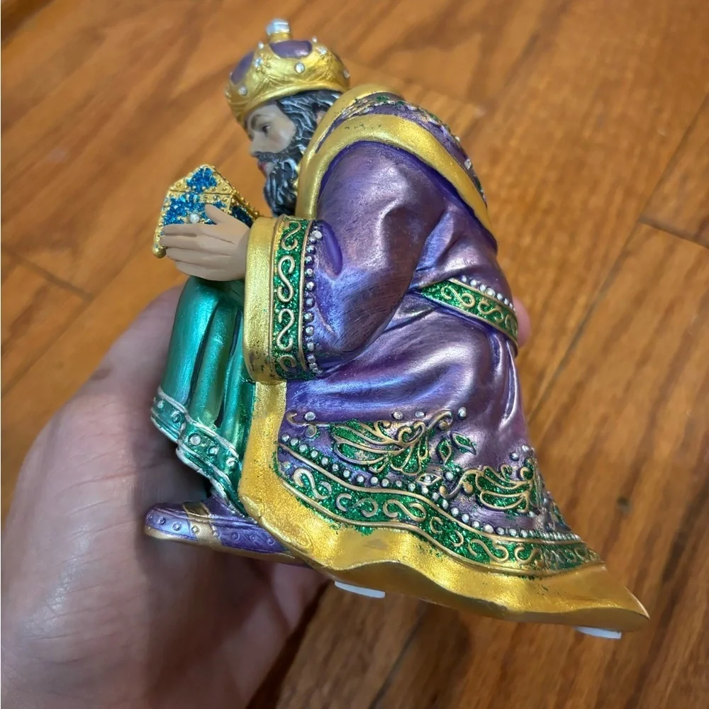 Vintage Hawthorne Village The Jeweled Nativity Collection King Balthazar